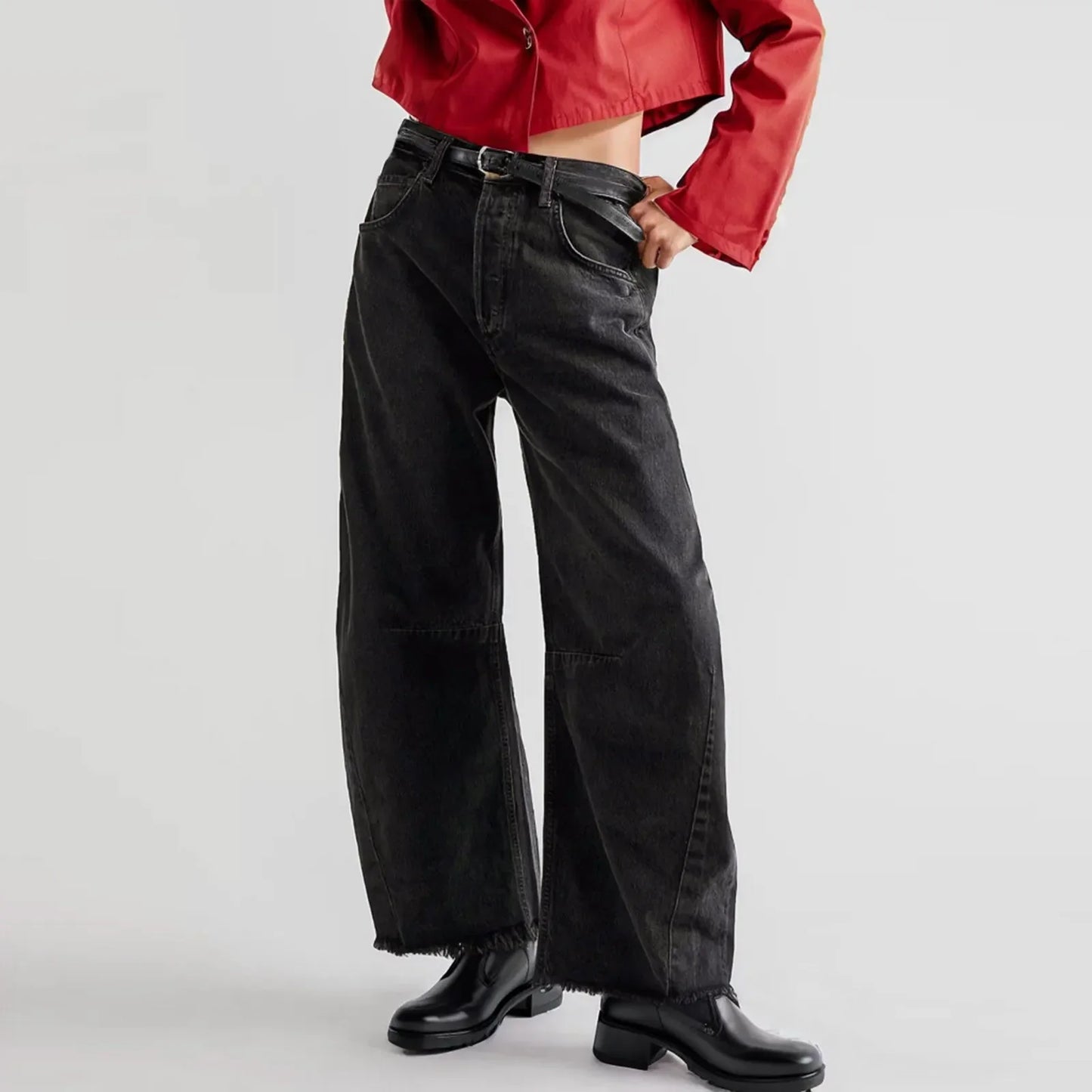 Arlena Distressed High-Rise Jeans