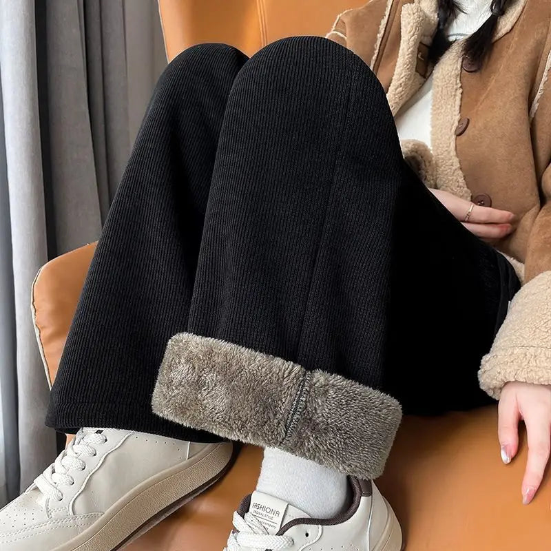 Velvet Plush Lined Sweatpants