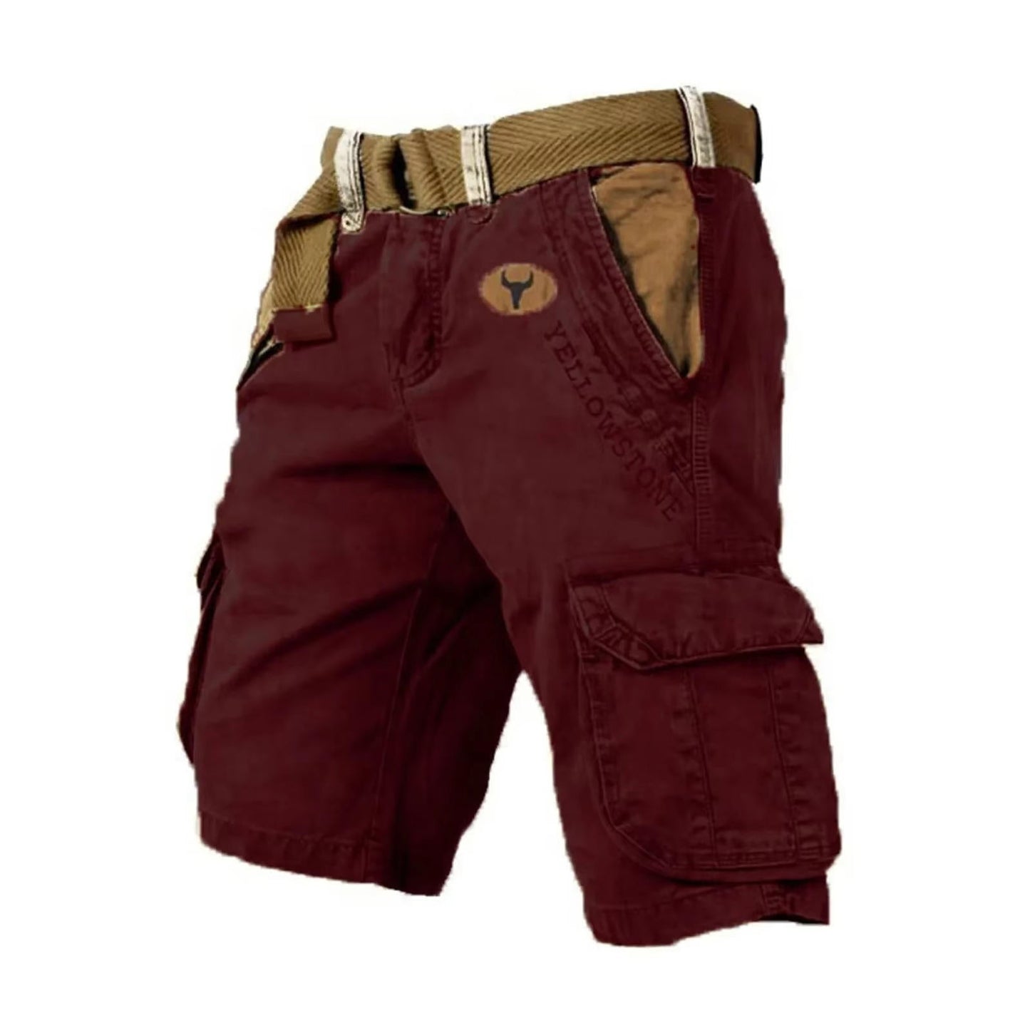 Men's cargo shorts with multiple pockets
