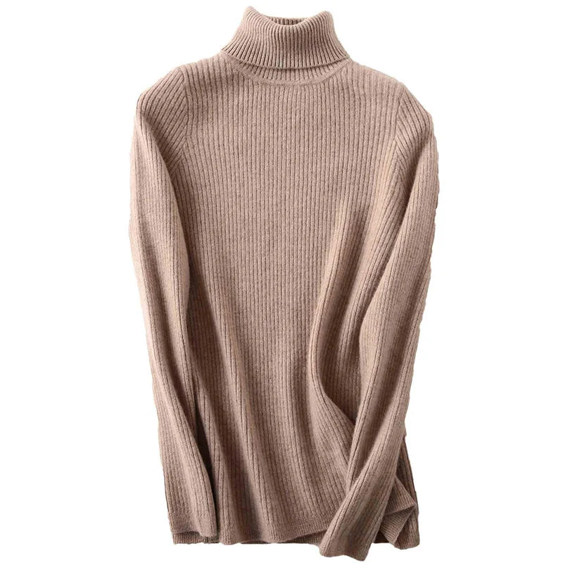 Elina Cashmere Turtleneck Sweater