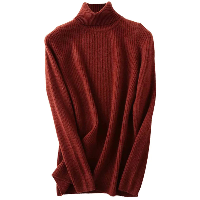 Elina Cashmere Turtleneck Sweater