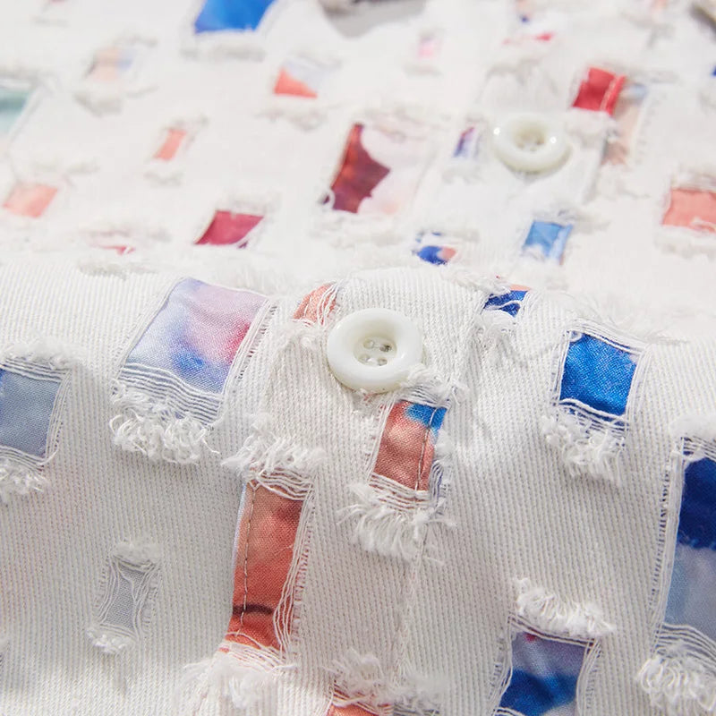 Rowan Frayed Denim Shirt