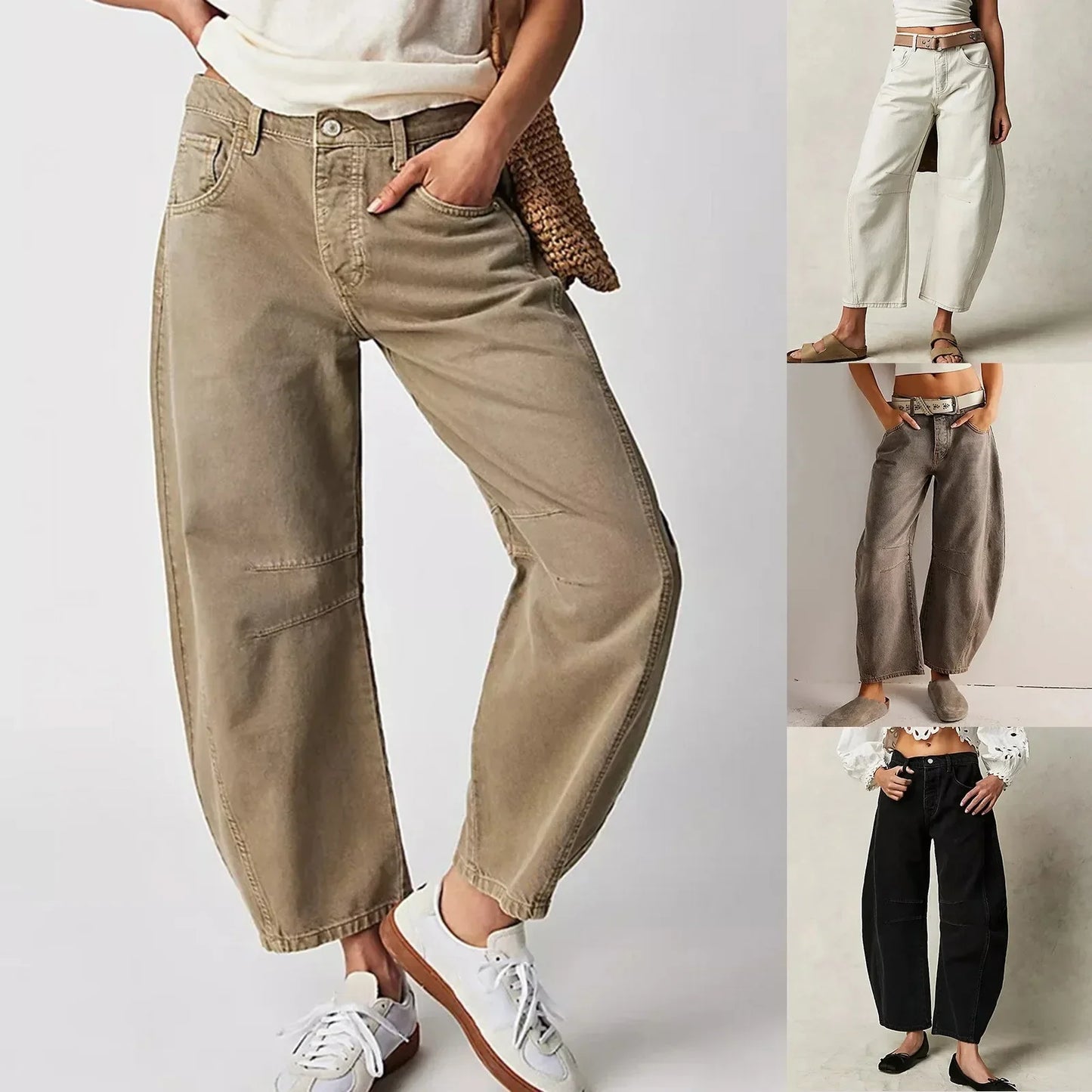 Valdena Cotton Wide-Leg Pants
