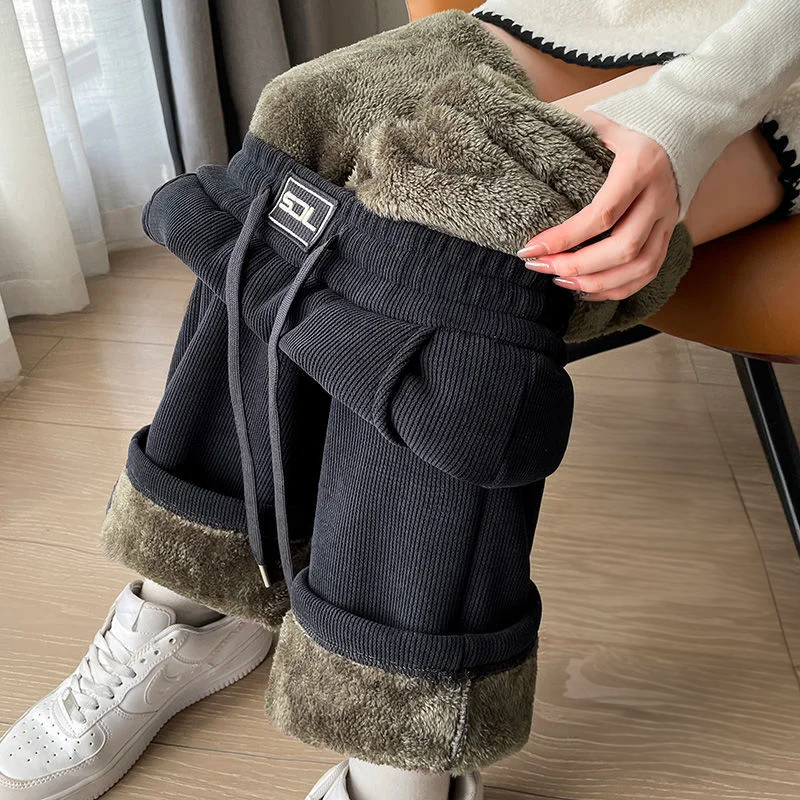 Velvet Plush Lined Sweatpants