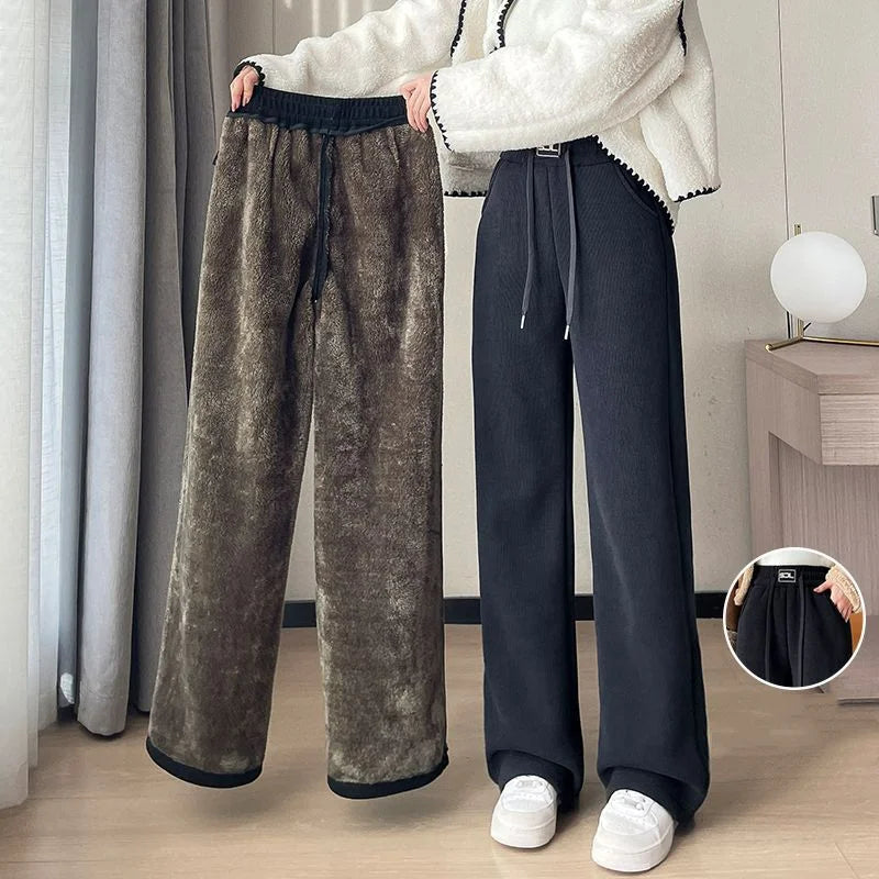 Velvet Plush Lined Sweatpants