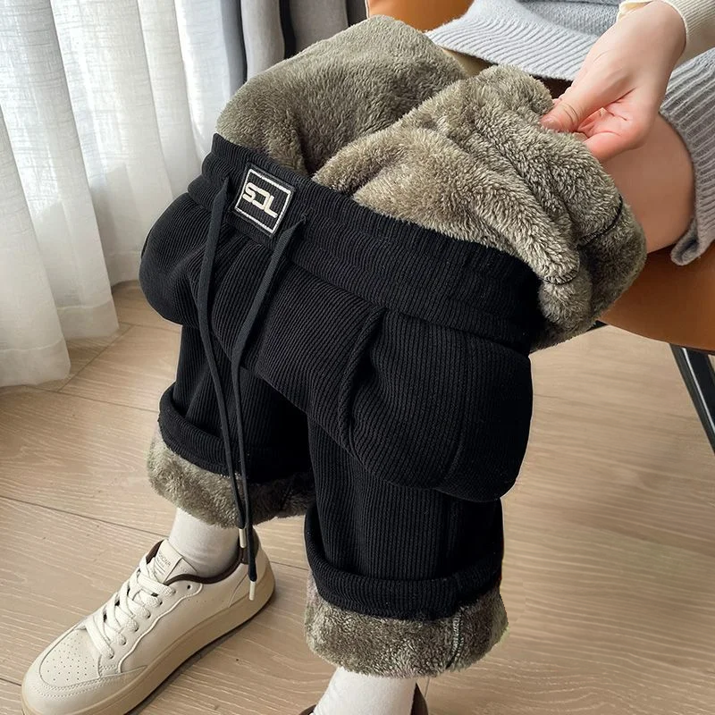 Velvet Plush Lined Sweatpants