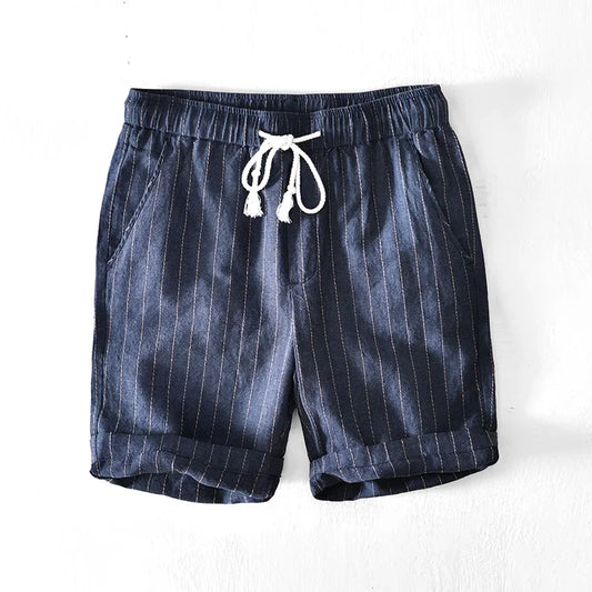 Men's casual shorts with drawstring waistband