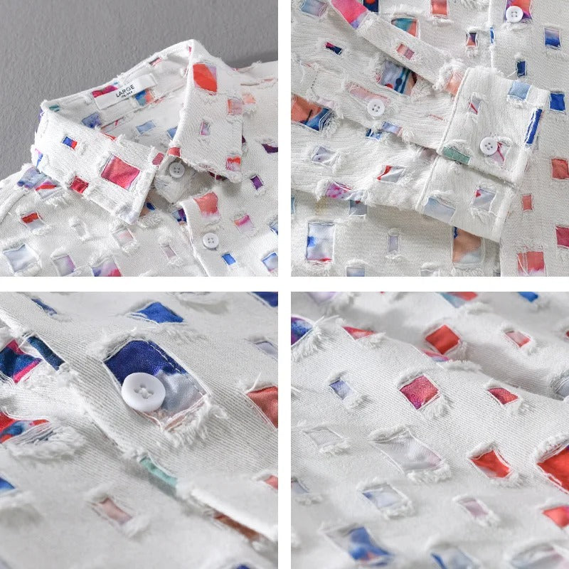 Rowan Frayed Denim Shirt